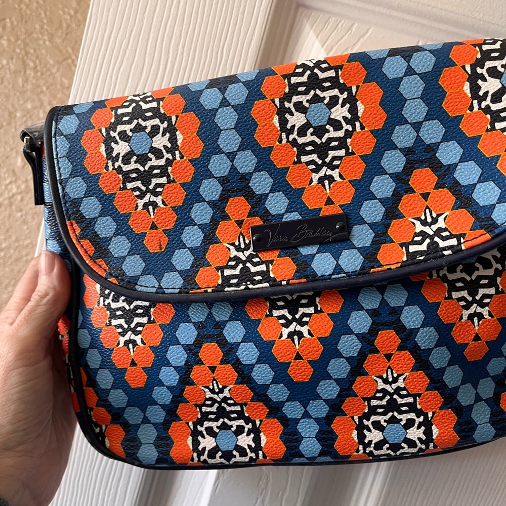 Vera Bradley Geometric Blue and Orange bag
